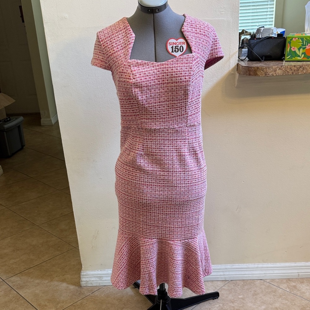 Grace Karin Pink Midi Dress
